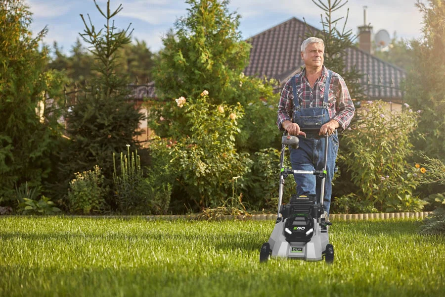 lawn mowing set